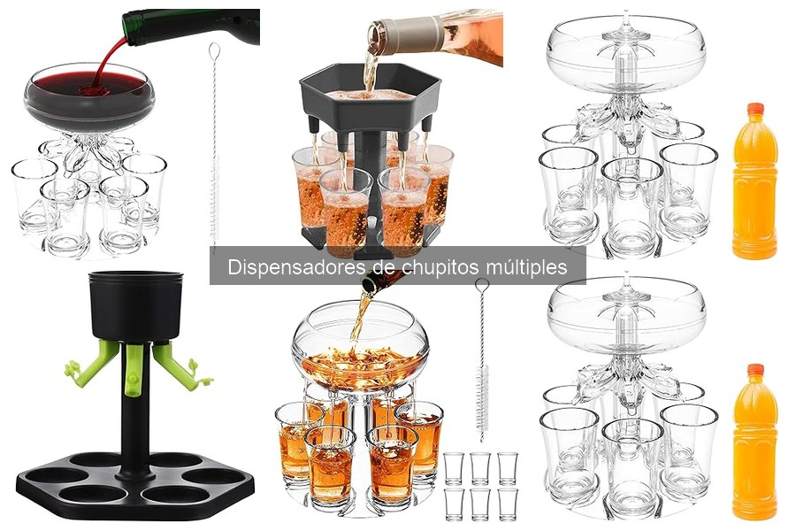 ¿Qué son los dispensadores de chupitos múltiples?