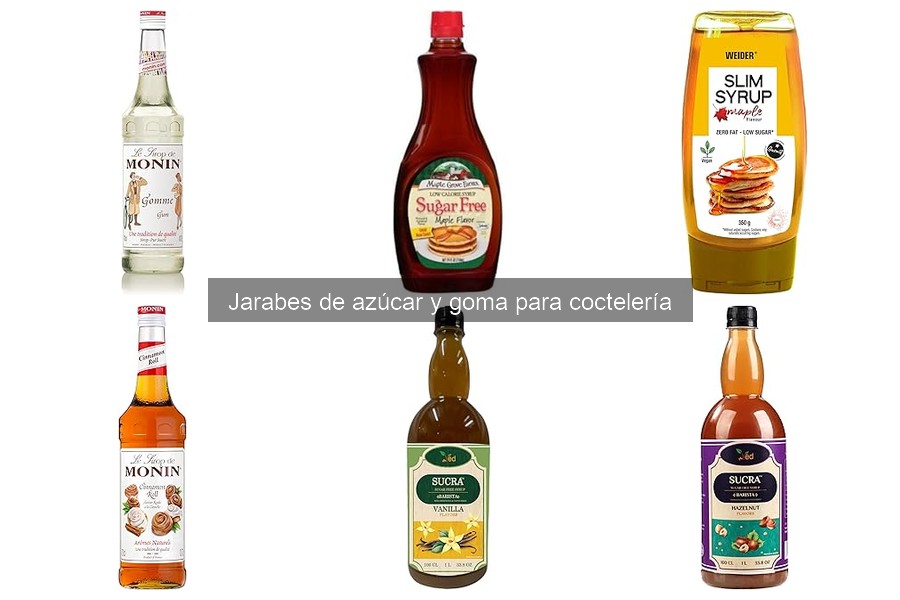¿Qué son los jarabes de azúcar y goma para coctelería?