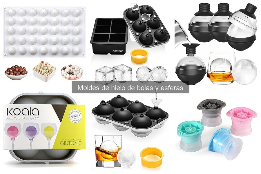 ¿Qué son los moldes de hielo de bolas y esferas?