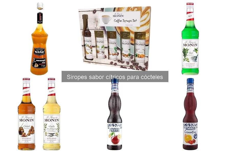 ¿Qué son los siropes de sabor cítricos para cócteles?
