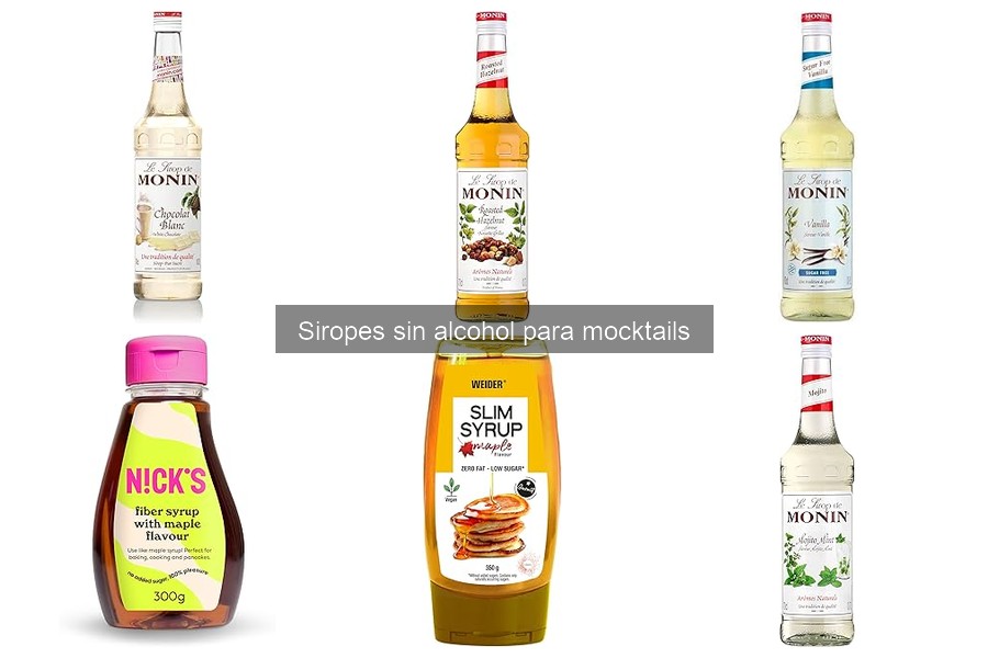 ¿Qué son los siropes sin alcohol para mocktails?