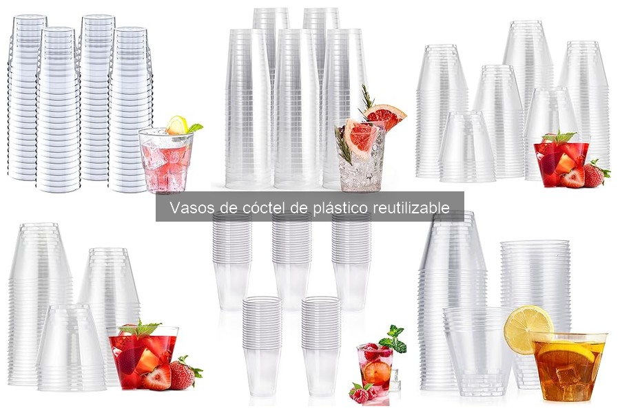 ¿Qué son los vasos de cóctel de plástico reutilizable?