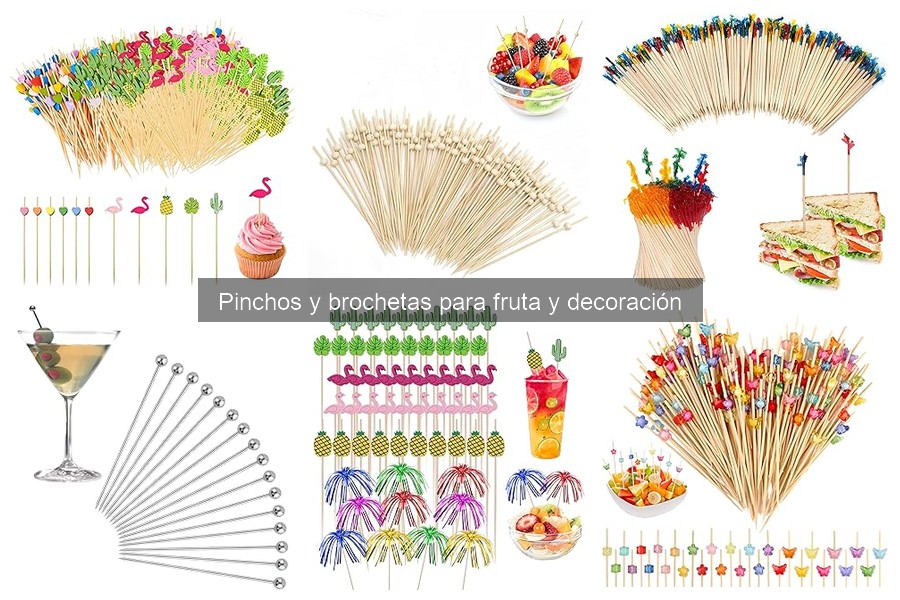 Recetas creativas con pinchos y brochetas de fruta