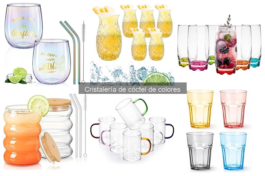 Recetas de Cócteles Coloridos para Cristalería Especial