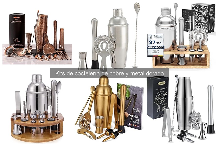 Recetas de cócteles con kit de coctelería de cobre