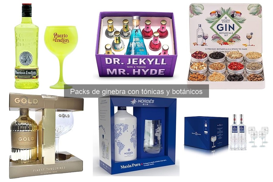 Recetas de cócteles con packs de ginebra y tónicas