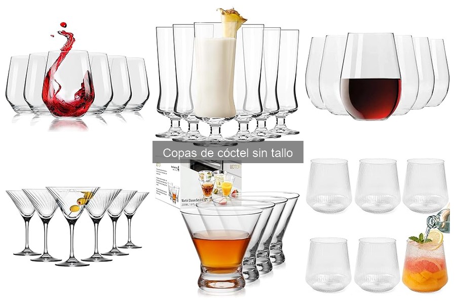 Recetas de cócteles ideales para copas sin tallo