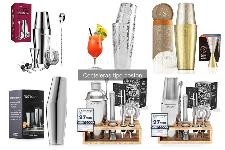 Recetas de cócteles para preparar con una coctelera tipo Boston