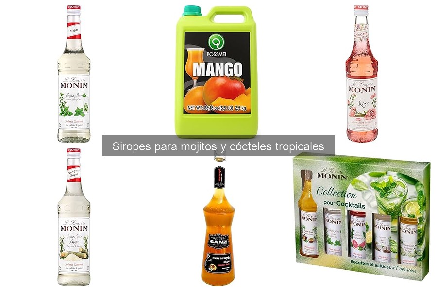 Recetas de cócteles tropicales con siropes para disfrutar en casa