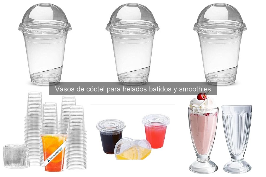 Recetas de helados batidos para vasos de cóctel