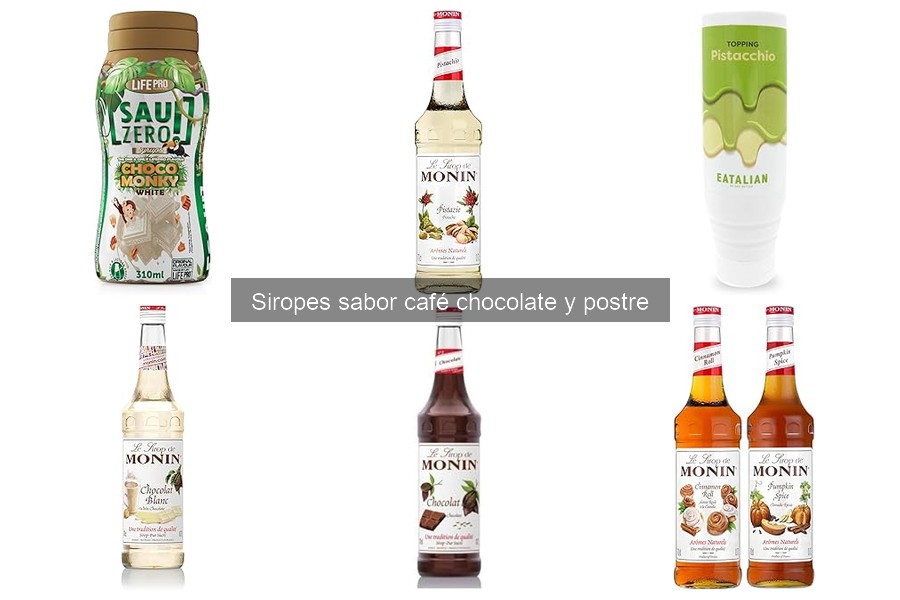 Recetas fáciles con siropes de café, chocolate y postre