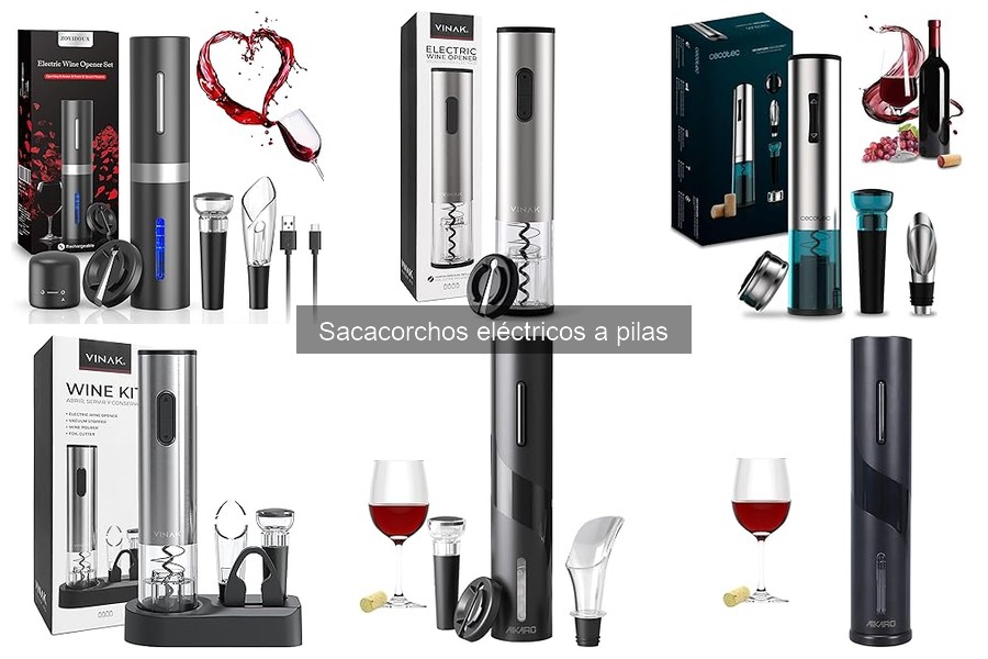 Sacacorchos eléctricos a pilas más silenciosos | Comparativa