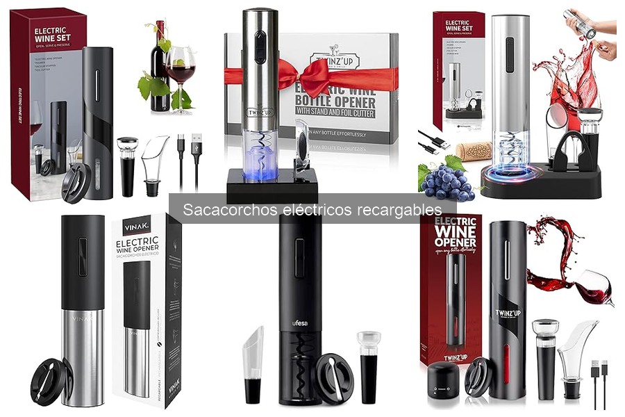 Sacacorchos eléctricos recargables: ¿Qué son y cómo funcionan?