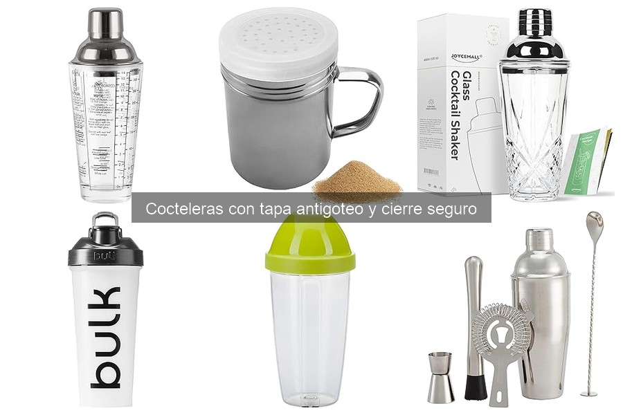 Soluciona errores comunes al usar cocteleras antigoteo
