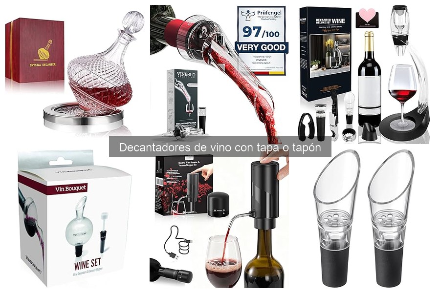 ¿Son necesarios los decantadores con tapa para todos los vinos?