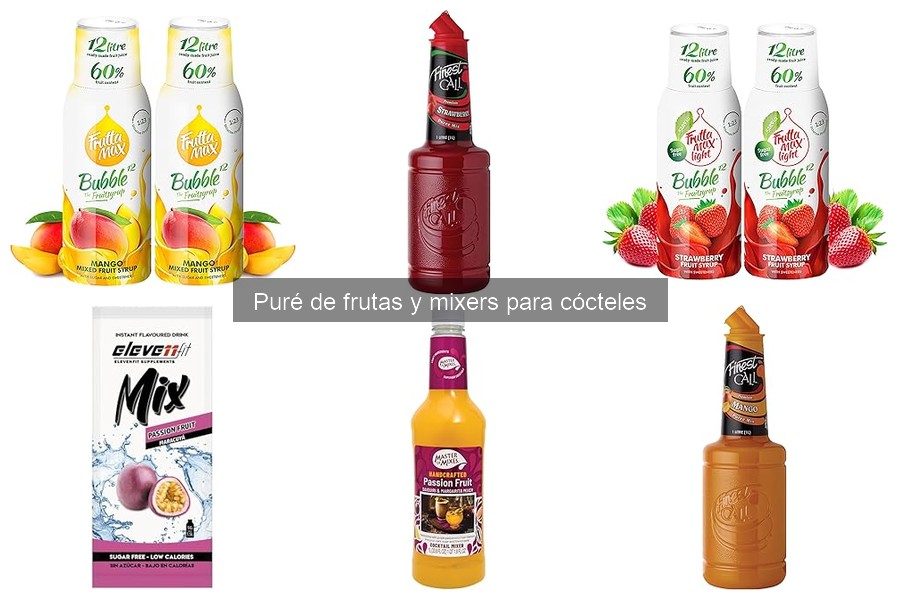¿Son saludables los purés de frutas para cócteles?