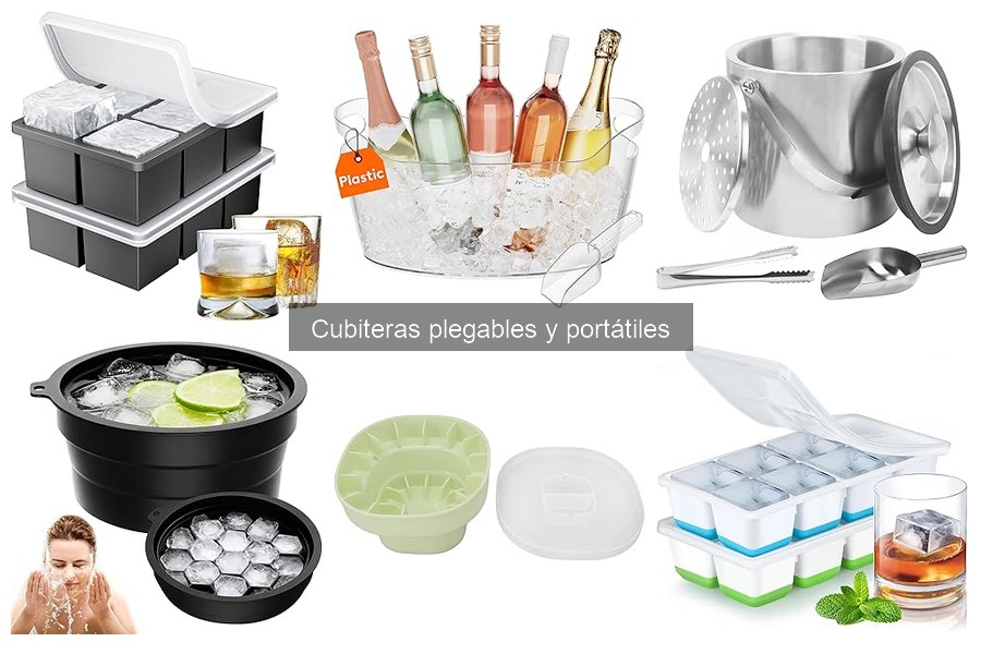 ¿Son seguras las cubiteras plegables para alimentos?