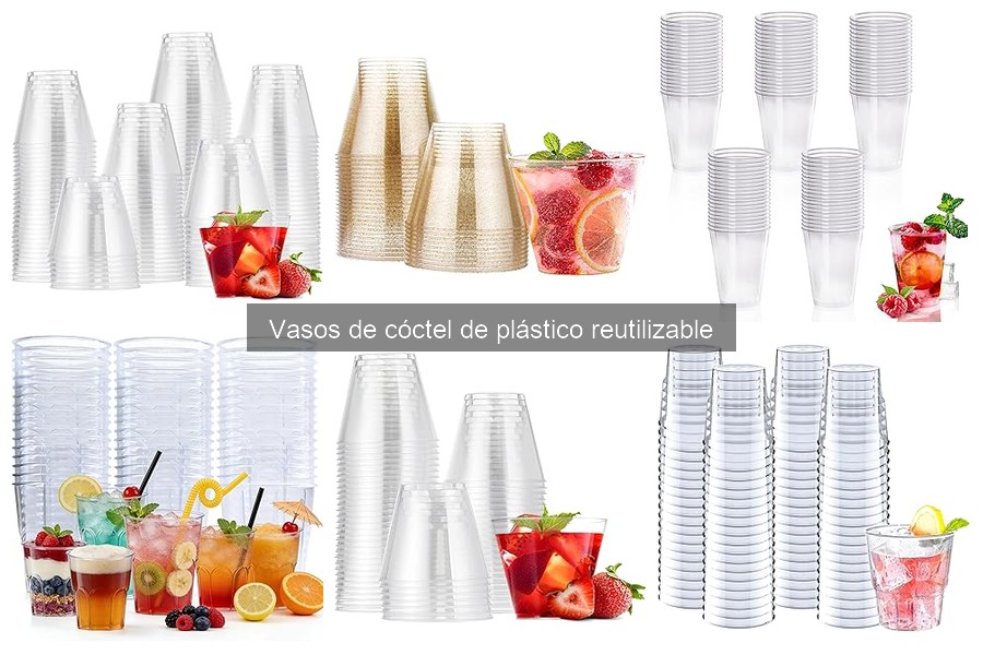 ¿Son seguros los vasos de cóctel de plástico reutilizable para bebidas calientes?