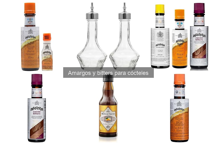 Tipos de amargos y bitters para cócteles en el mercado