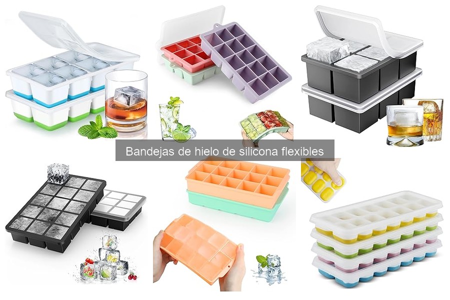 Tipos de bandejas de hielo de silicona para tus cócteles