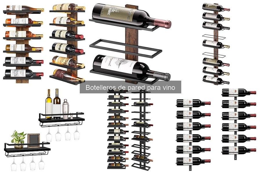 Tipos de botelleros de pared para vino: opciones y estilos