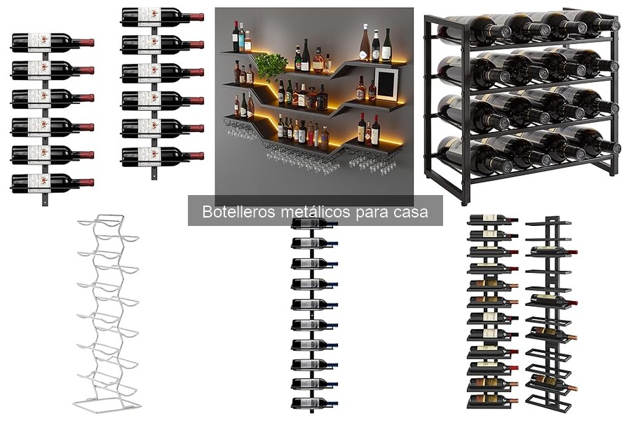Tipos de Botelleros Metálicos para Casa: Diseños y Capacidades