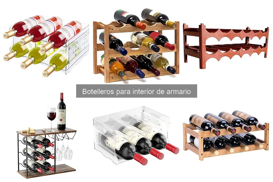 Tipos de botelleros para interior de armario: guía completa