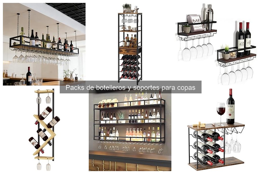 Tipos de botelleros y soportes para copas: ¡Descubre los mejores!