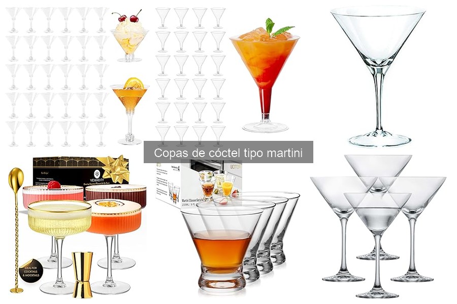 Tipos de copas de cóctel: martini y más | Guía completa