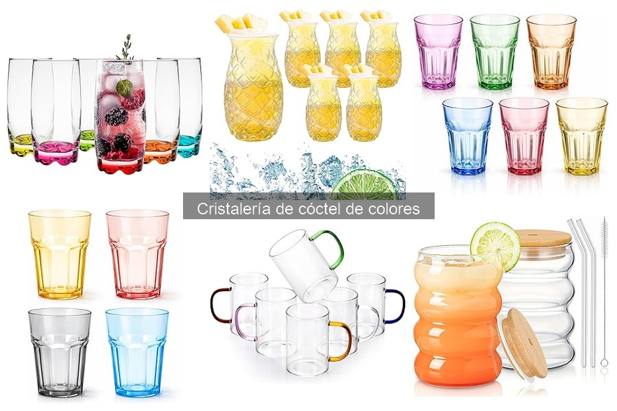 Tipos de copas para cócteles de colores: Guía completa