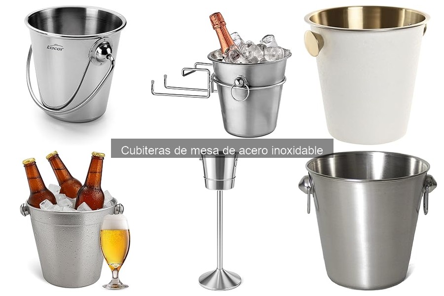 Tipos de cubiteras de mesa de acero inoxidable para tu hogar