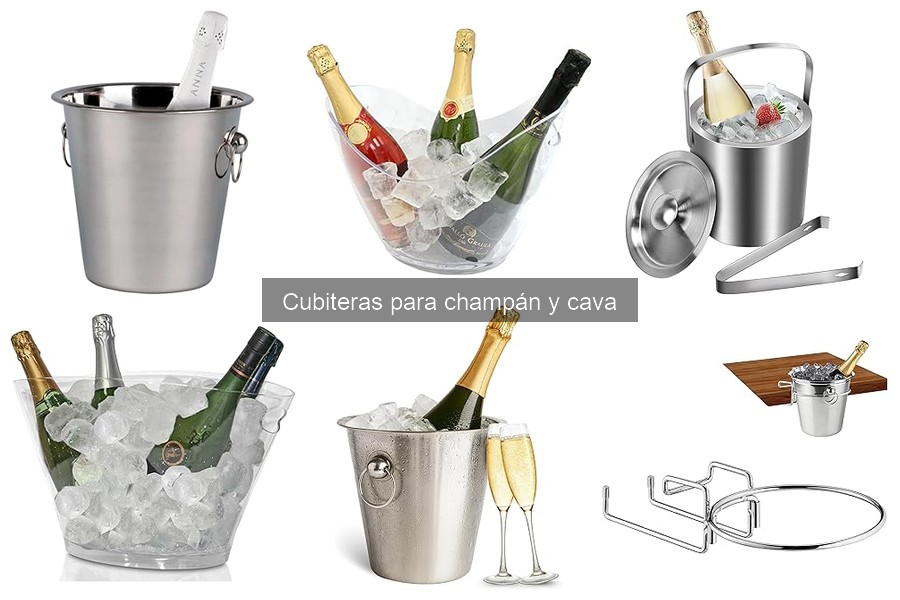 Tipos de cubiteras para champán y cava: Guía completa