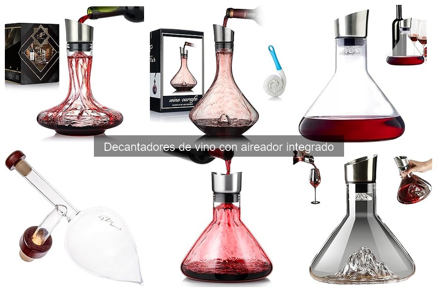 Tipos de decantadores de vino con aireador: características y diseños