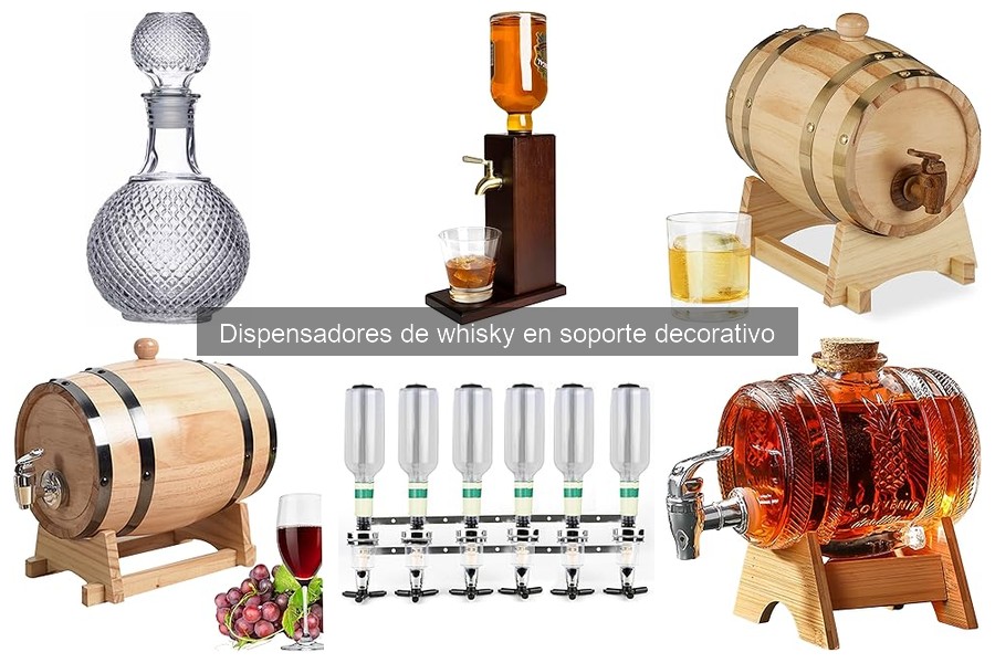 Tipos de dispensadores de whisky decorativos para tu hogar