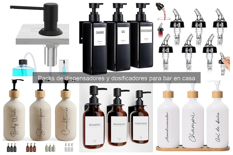 Tipos de dispensadores y dosificadores para tu bar en casa