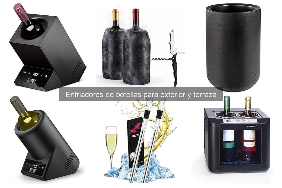 Tipos de enfriadores de botellas para exterior y terraza