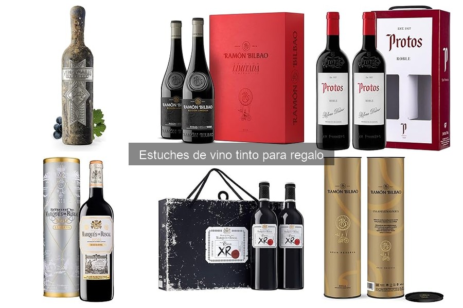 Tipos de estuches de vino tinto y sus características