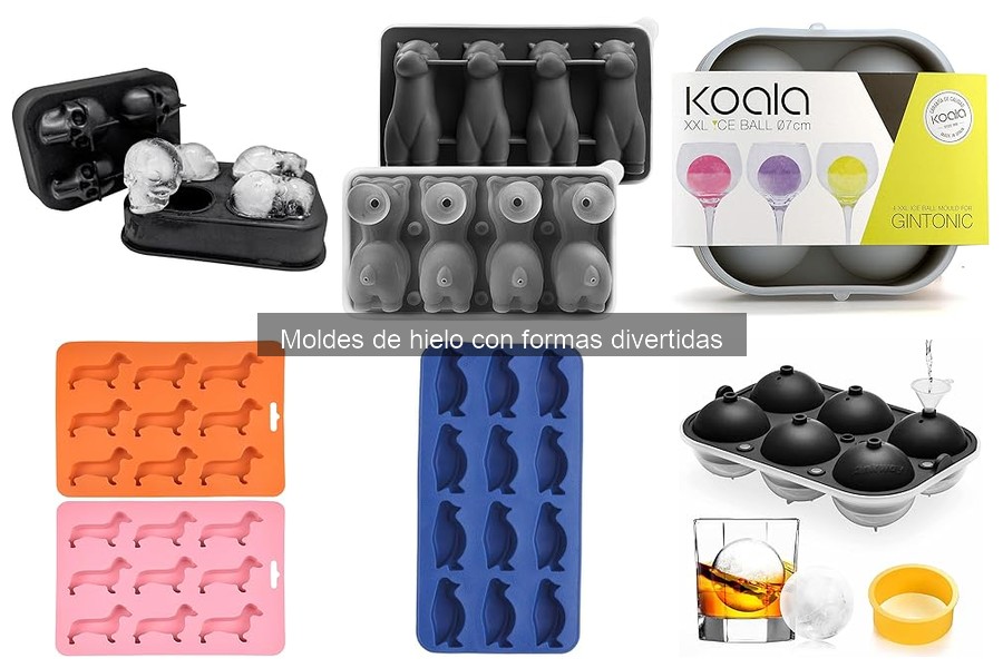 Tipos de moldes de hielo divertidos para tus bebidas