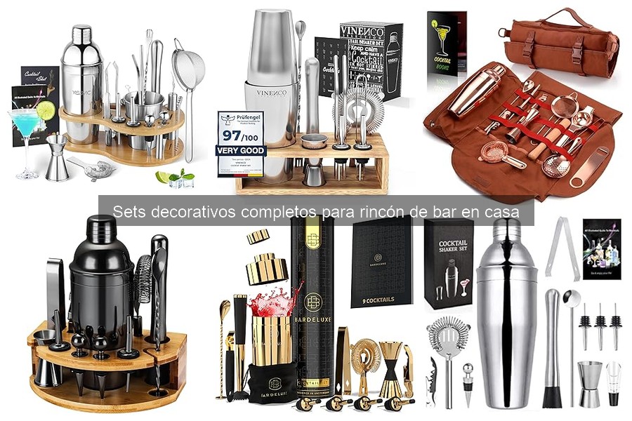 Tipos de sets decorativos para bar en casa: guía completa