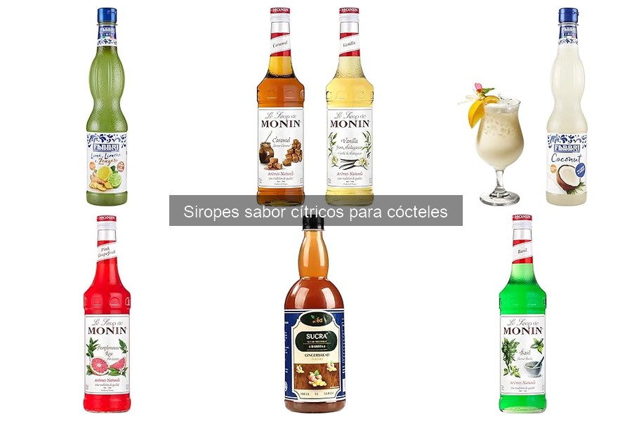 Tipos de siropes de sabor cítricos para tus cócteles