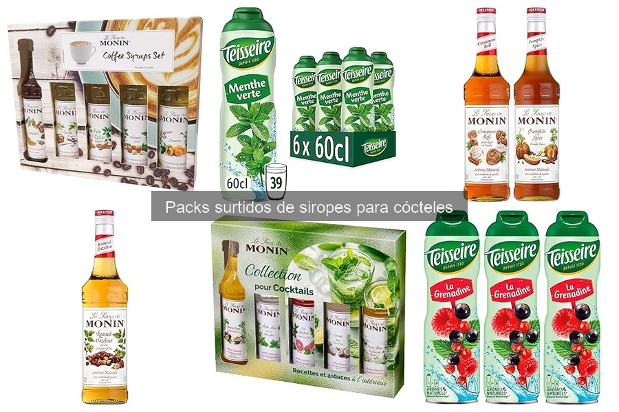 Tipos de siropes para cócteles: características y sabores