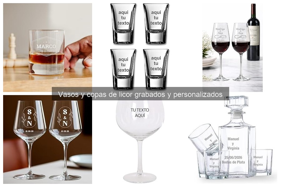 Tipos de vasos y copas de licor grabados: guía completa