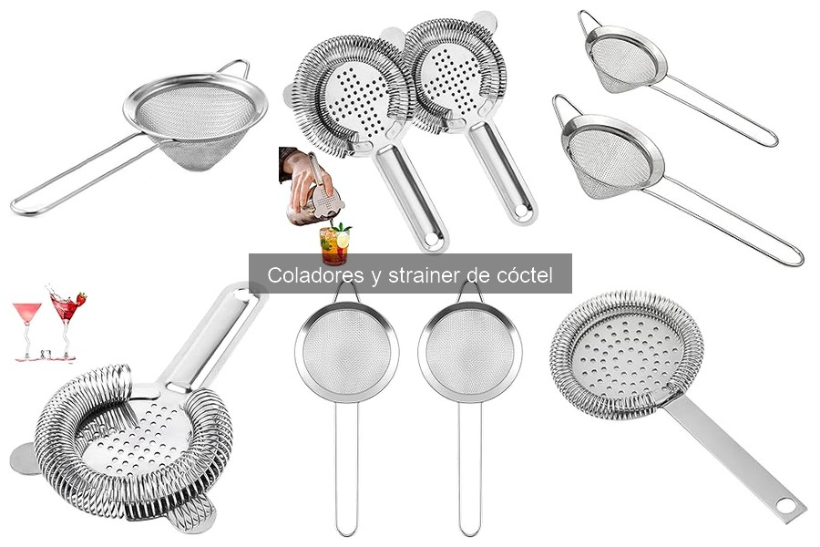 Todo sobre el colador de cócteles: funciones y tipos