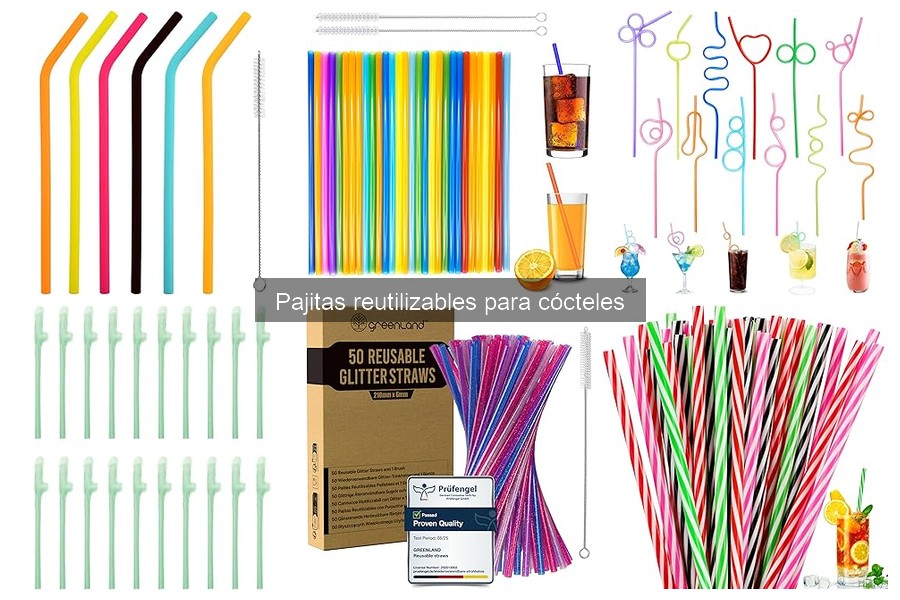 Todo sobre las pajitas reutilizables para cócteles