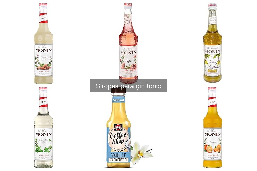 Todo sobre los siropes para gin tonic: definición y usos