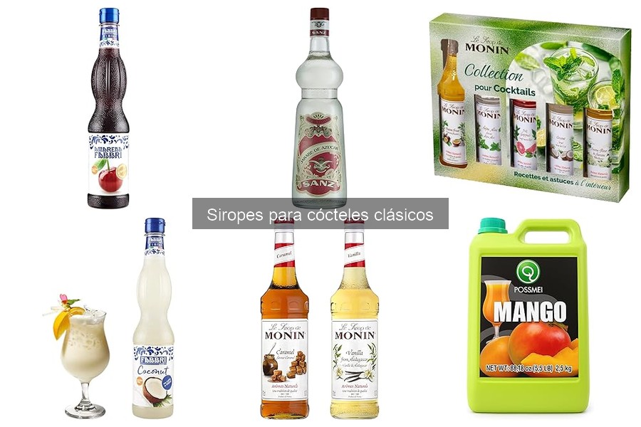 Todo sobre siropes para cócteles clásicos: ¿Qué son?