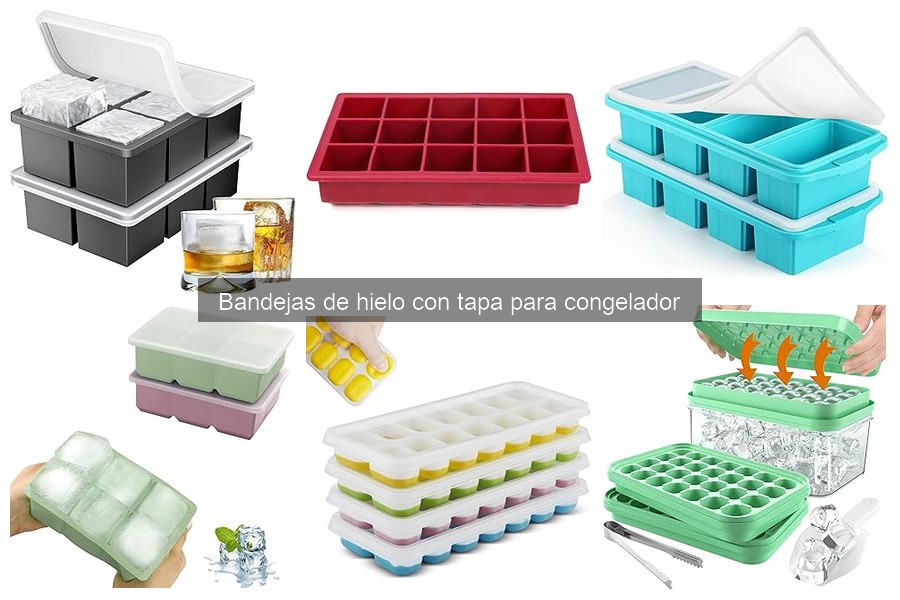 Usos creativos de bandejas de hielo con tapa