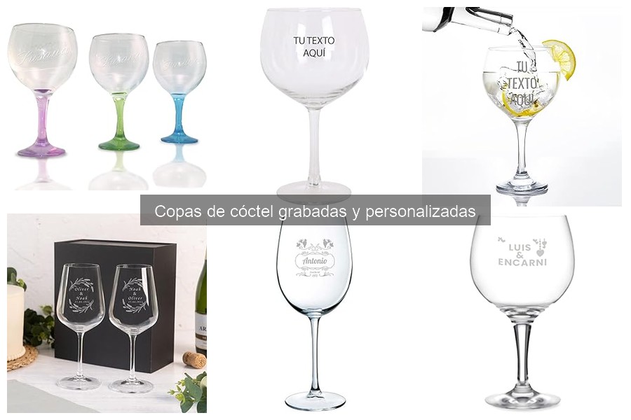 Usos creativos de copas de cócteles personalizadas