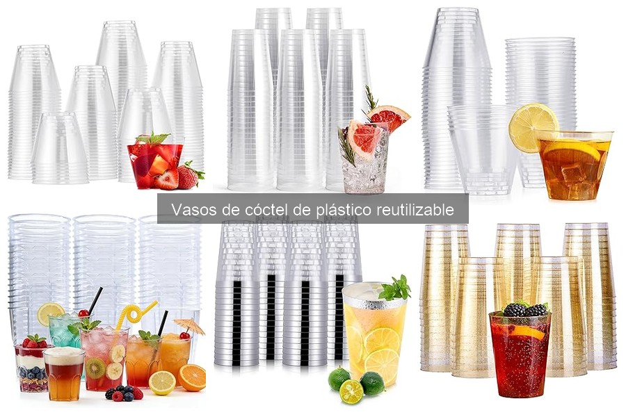 Usos Creativos de Vasos de Cóctel de Plástico Reutilizable