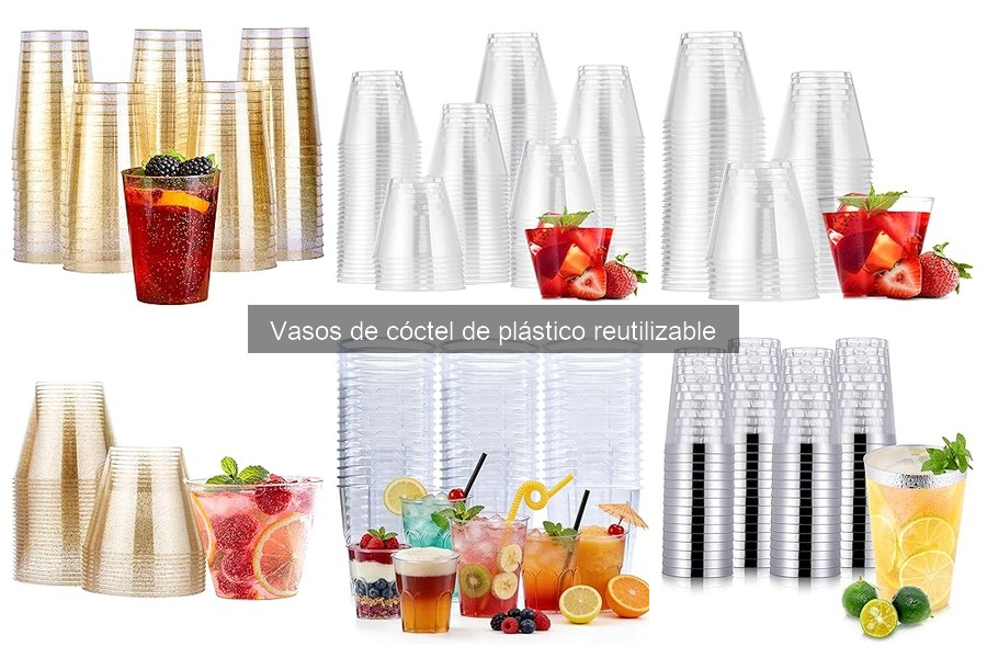 Vasos de cóctel reutilizables vs. desechables: ¿cuál elegir?